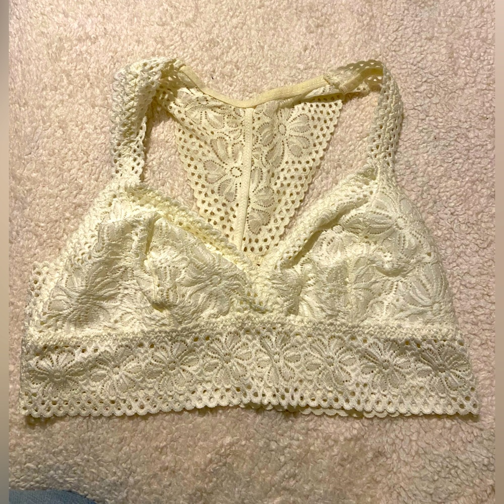 White Aerie bralette size Large